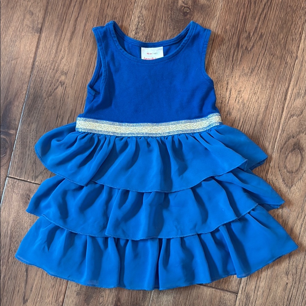 Hanna Andersson Blue Layered Kids Dress
